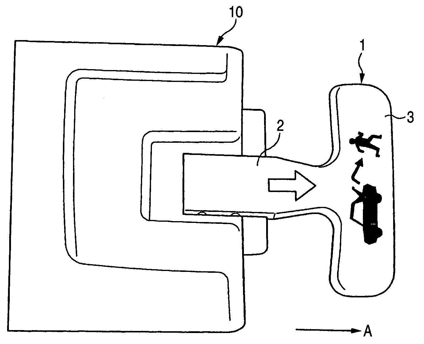 Holding structure for trunk lid opening lever
