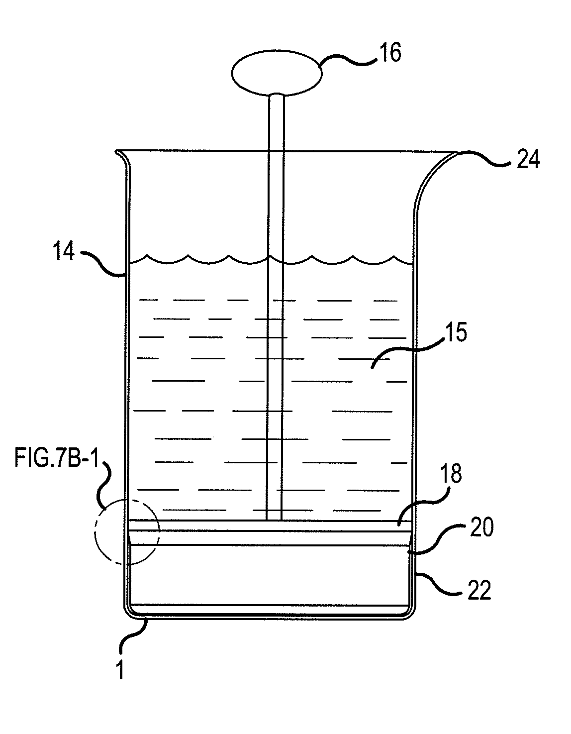 Device for removing the spent flavor base from a french press beverage brewing apparatus after use