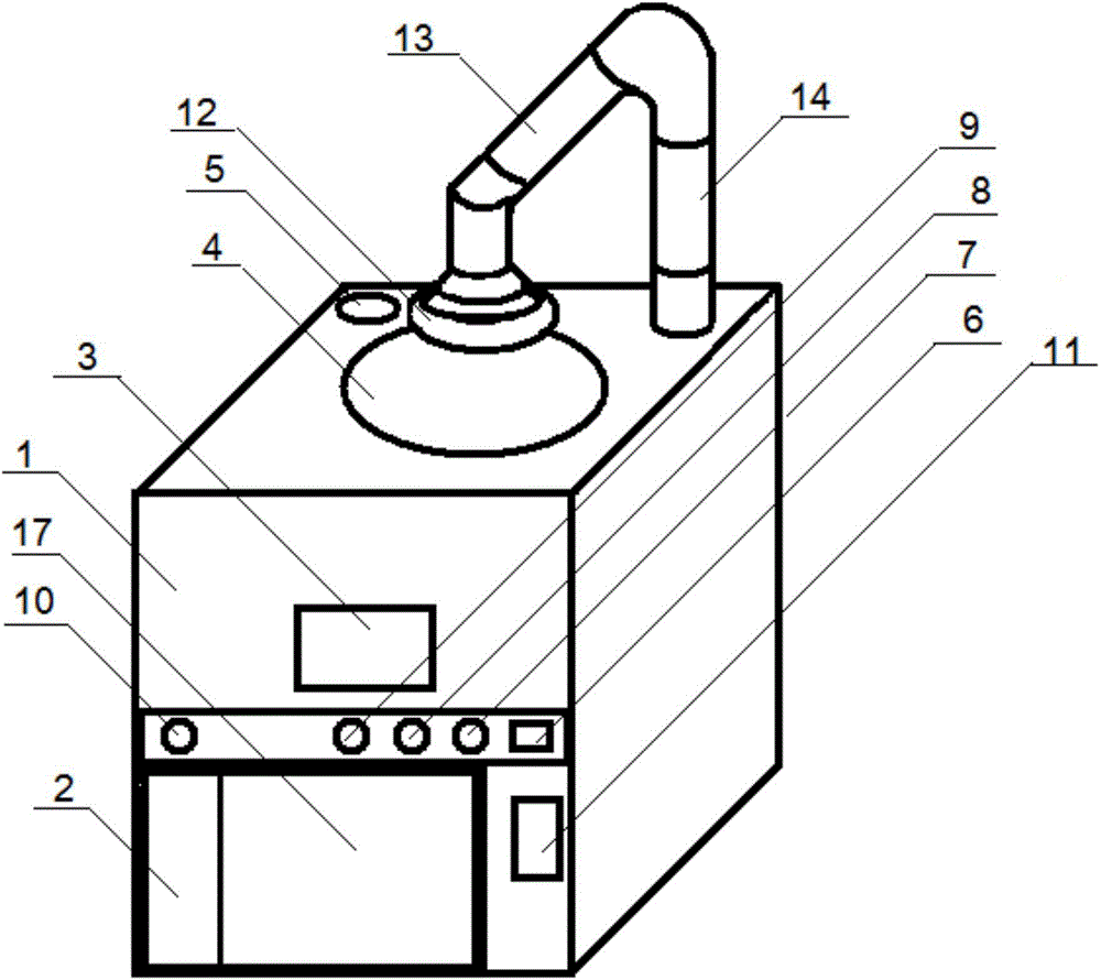 Firewood stove cabinet