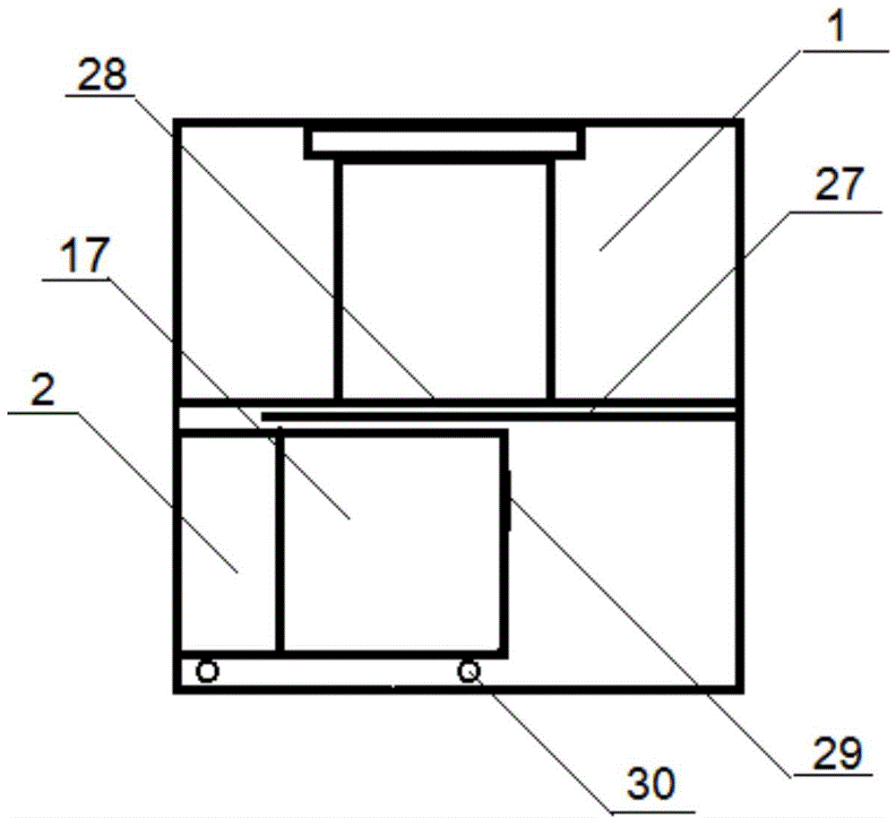 Firewood stove cabinet