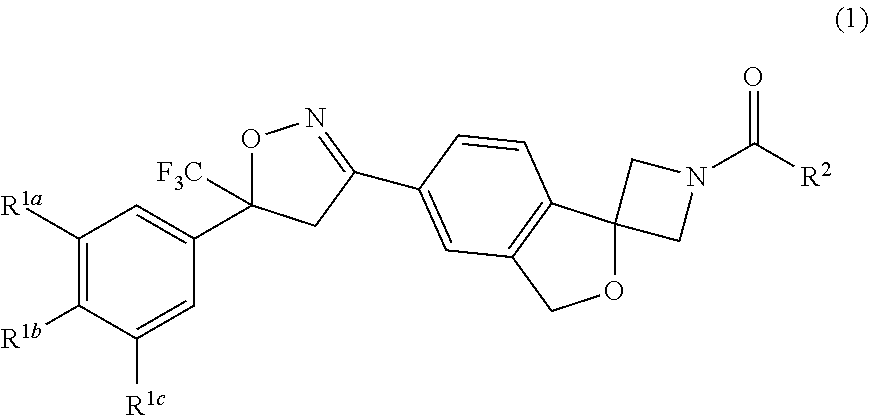 Long-acting spiro-isoxazoline formulations