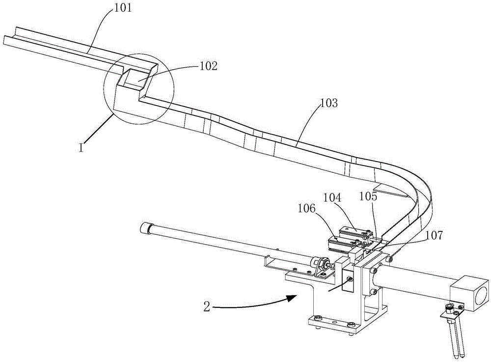 Feeding and splitting system for tool