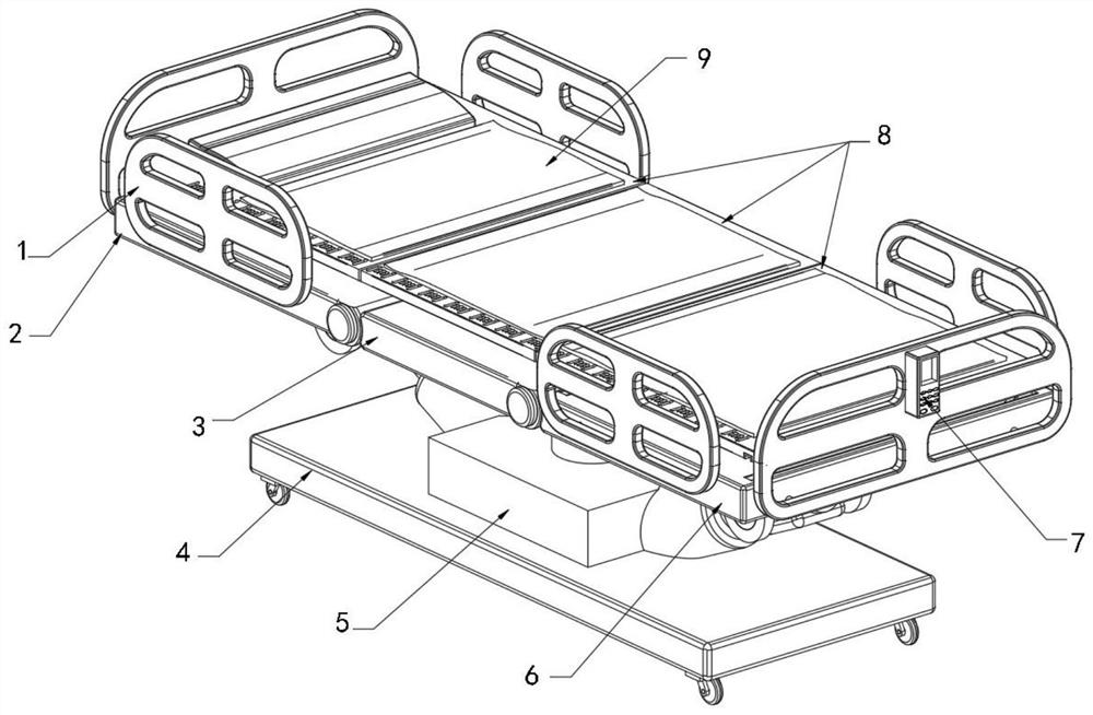 Medical multifunctional flatcar