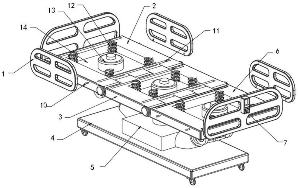 Medical multifunctional flatcar