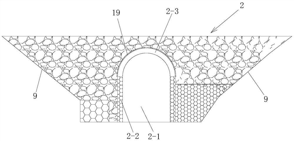 Construction method for demolition of existing line arch bridge with upper span