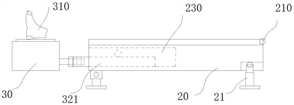 First-aid reduction device for open tibia fracture