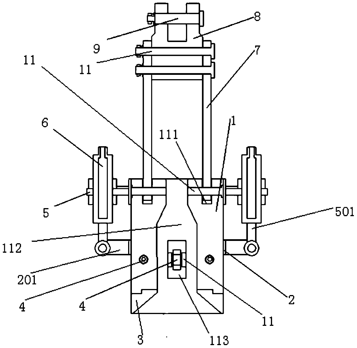 A hydraulically driven automatic decoupling and hooking device and its application method