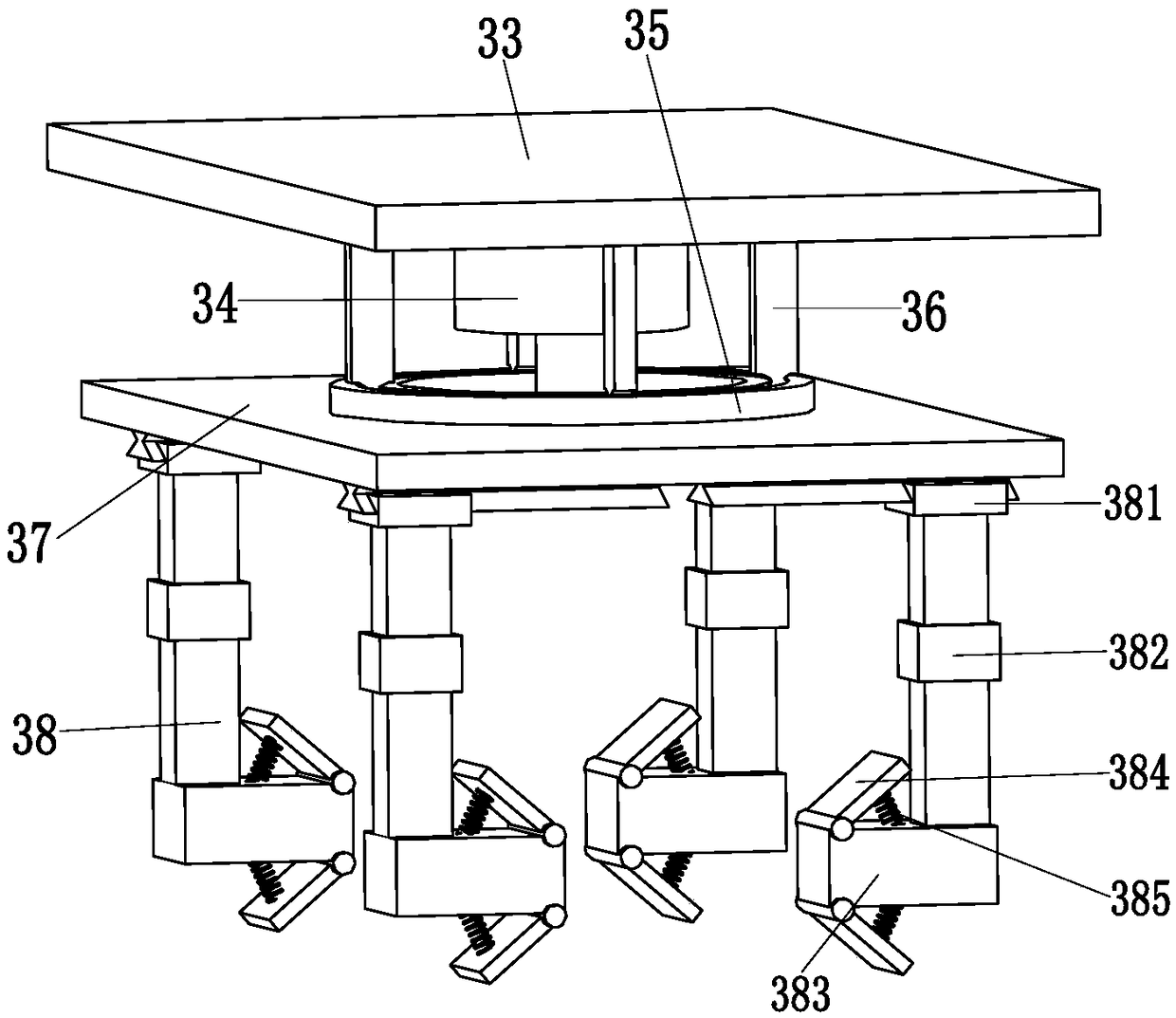 Multi-angle automatic steel structure placing equipment