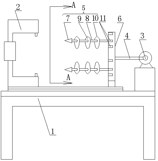 A square shell battery disassembly machine