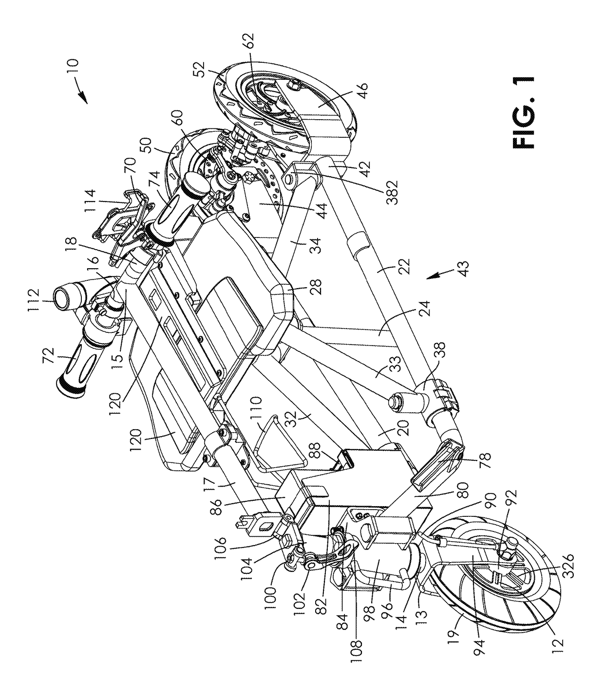 Motorized collapsible scooter for use as an assistive mobility device