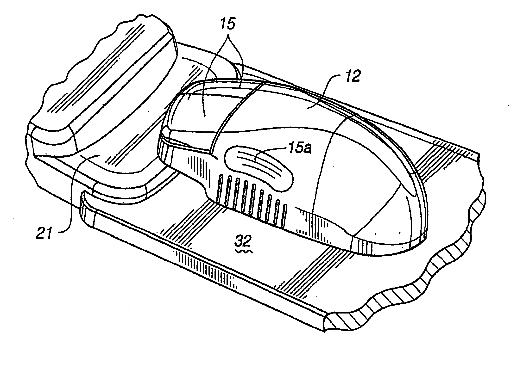 Force feedback interface device with force functionality button