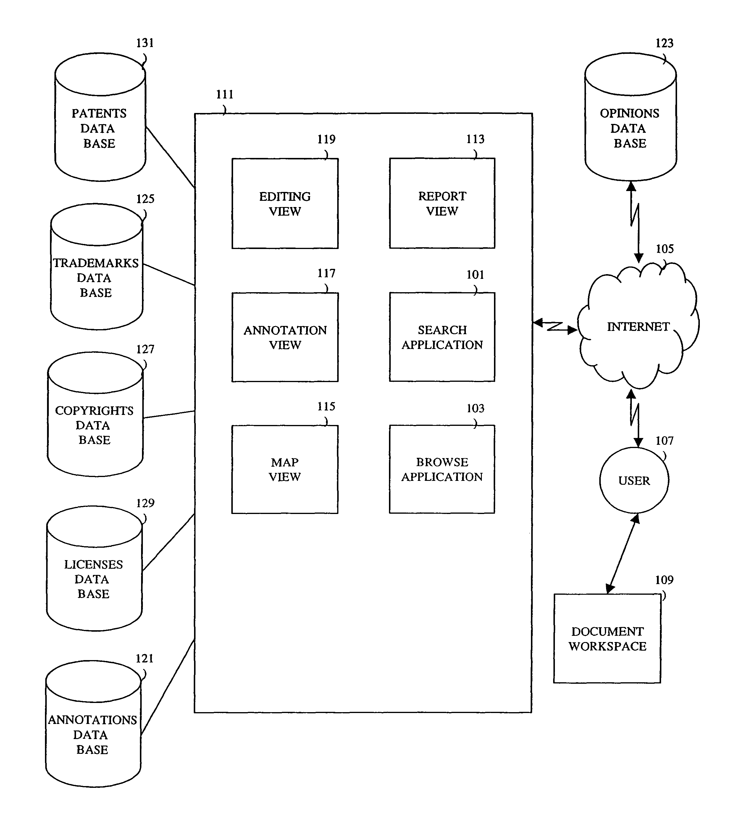 Computer assisted and/or implemented process and system for annotating and/or linking documents and data, optionally in an intellectual property management system
