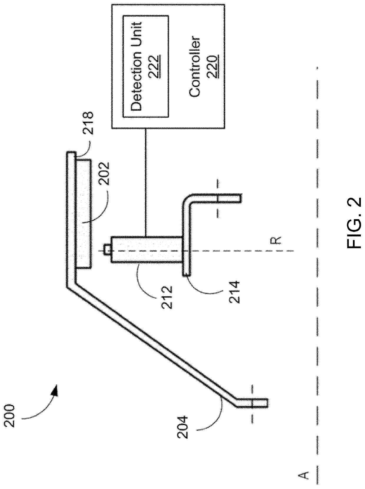 Blade angle position feedback system with magnetic shield