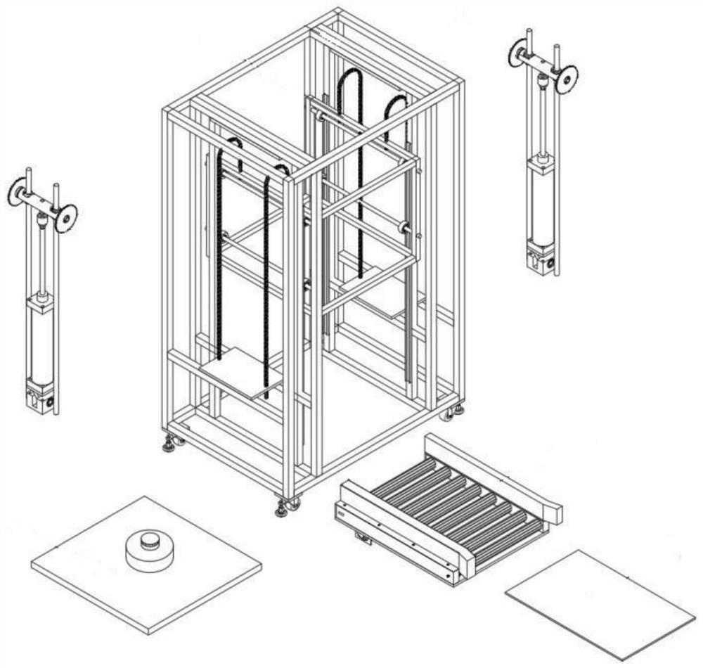 A welding and finishing device for processing interior decoration support parts