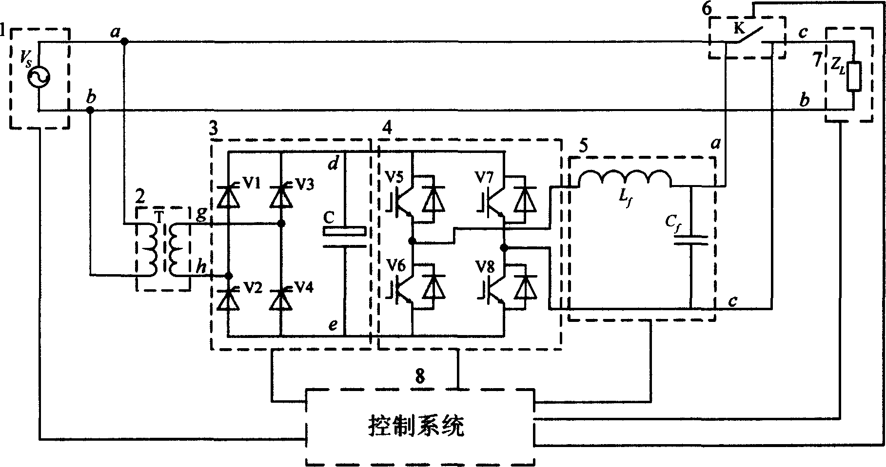 Series active AC voltage quality regulator and controlling method