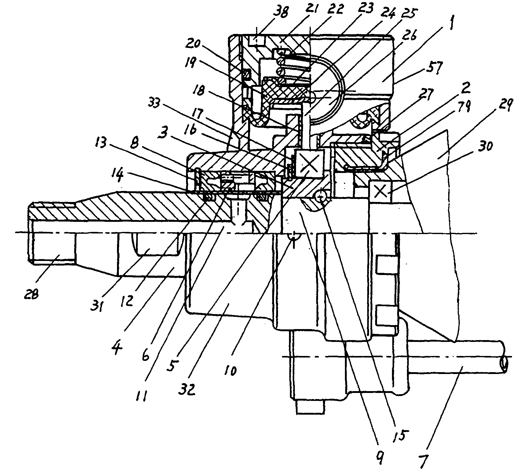 Coaxial and automatic water feeder for water drill