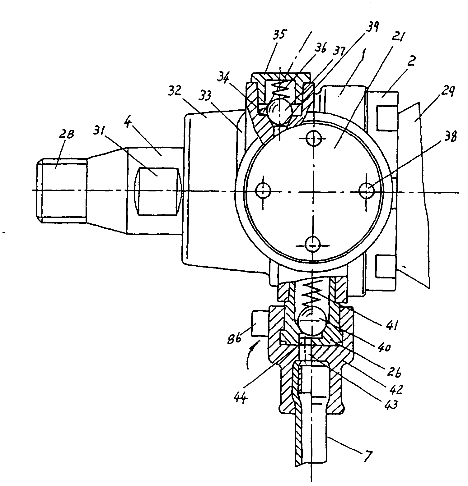 Coaxial and automatic water feeder for water drill