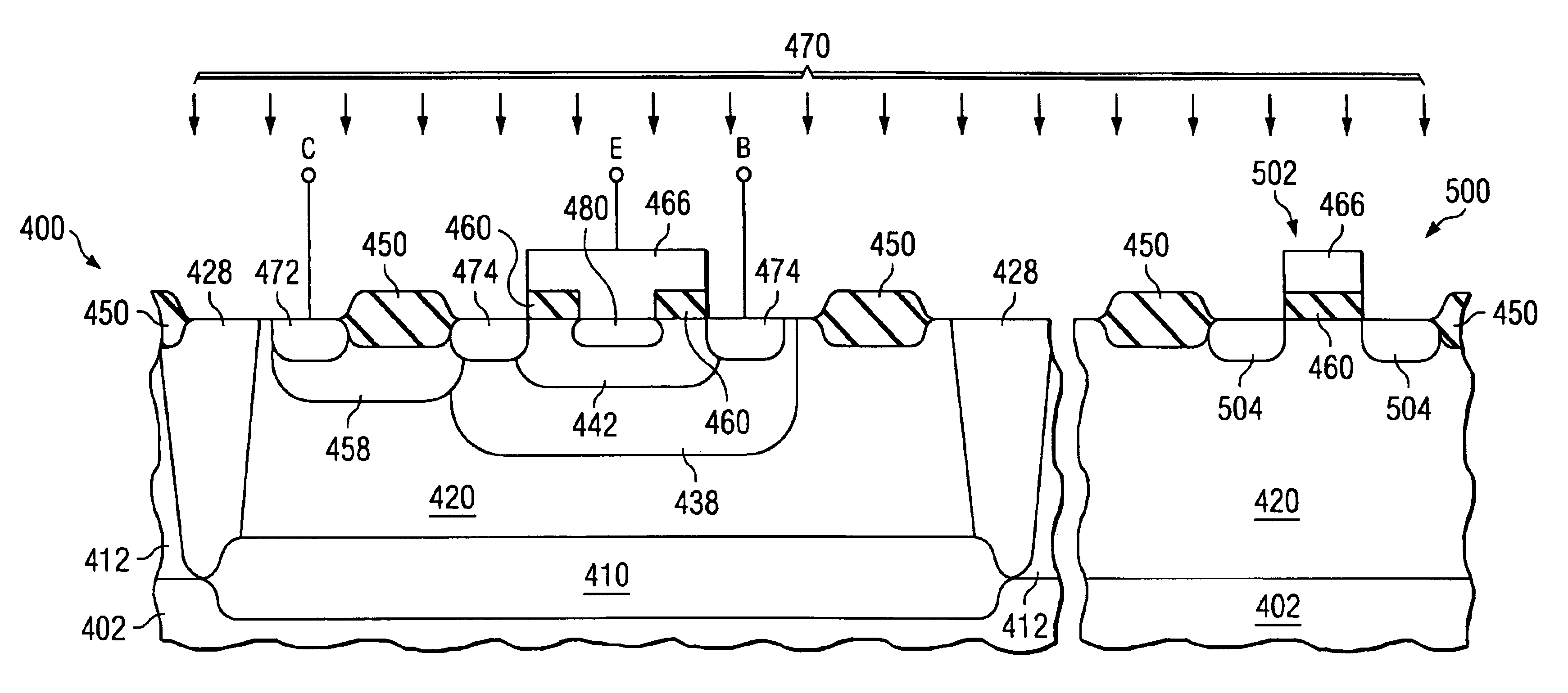 Single poly-emitter PNP using DWELL diffusion in a BiCMOS technology