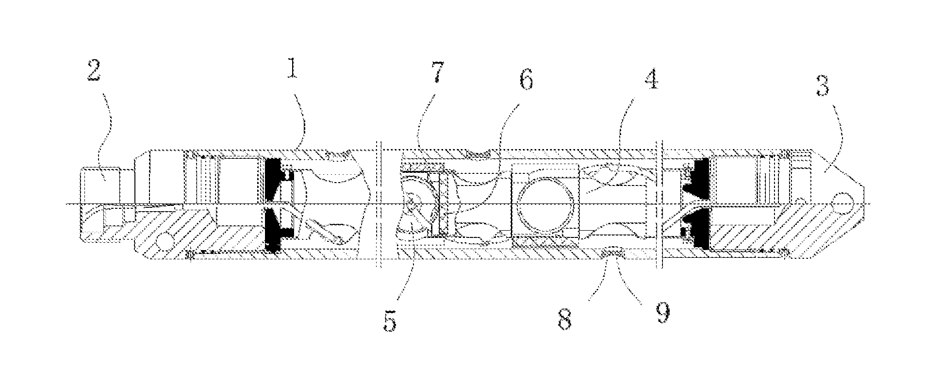 Combined fracturing and perforating method and device for oil and gas well
