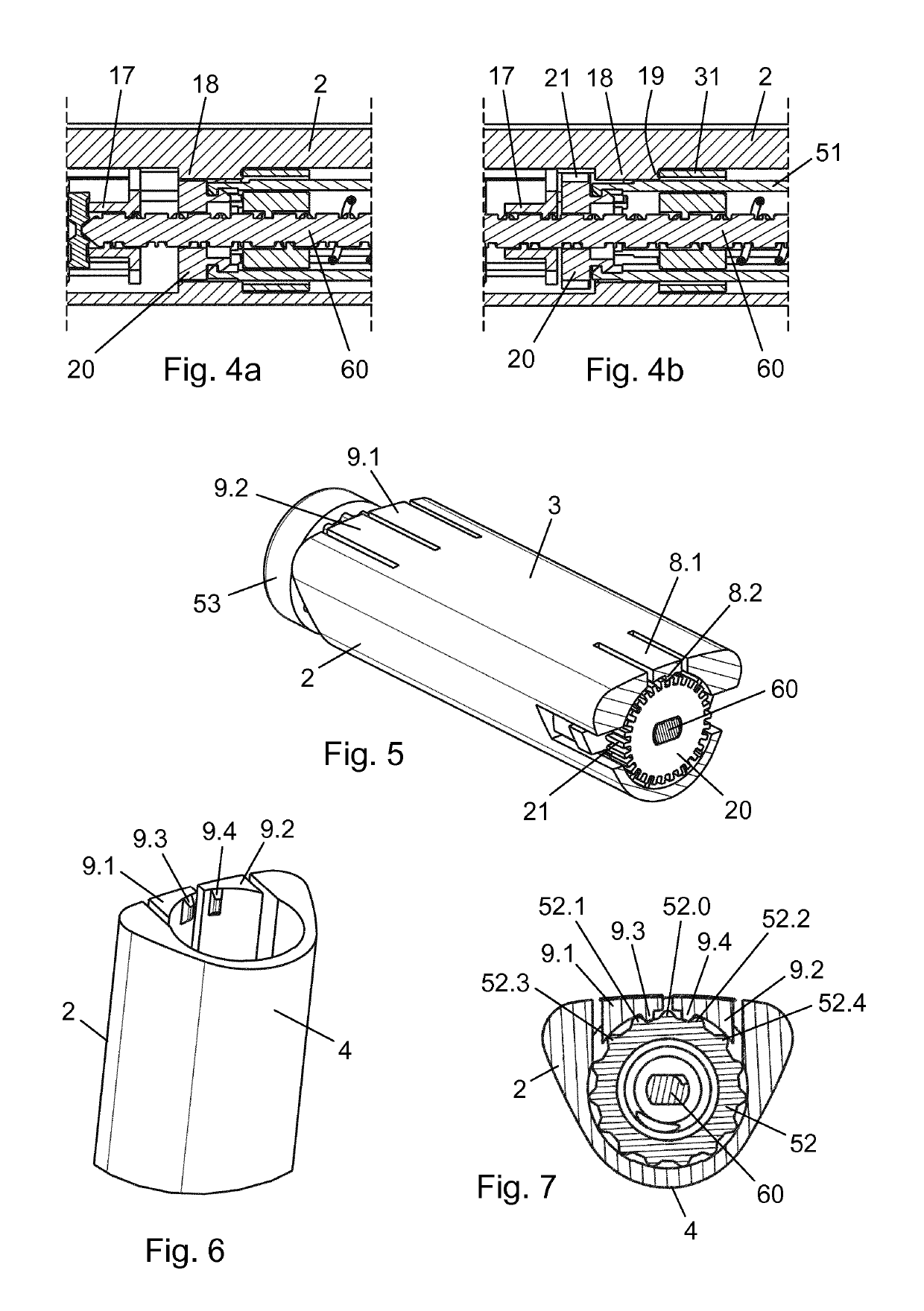Drug injection device with deflectable housing portion