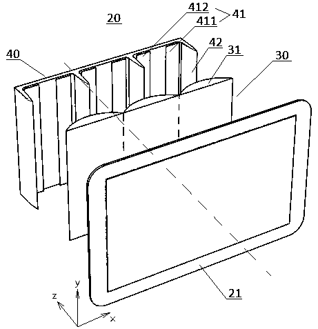 Vehicle comprising same-screen and different-image display device
