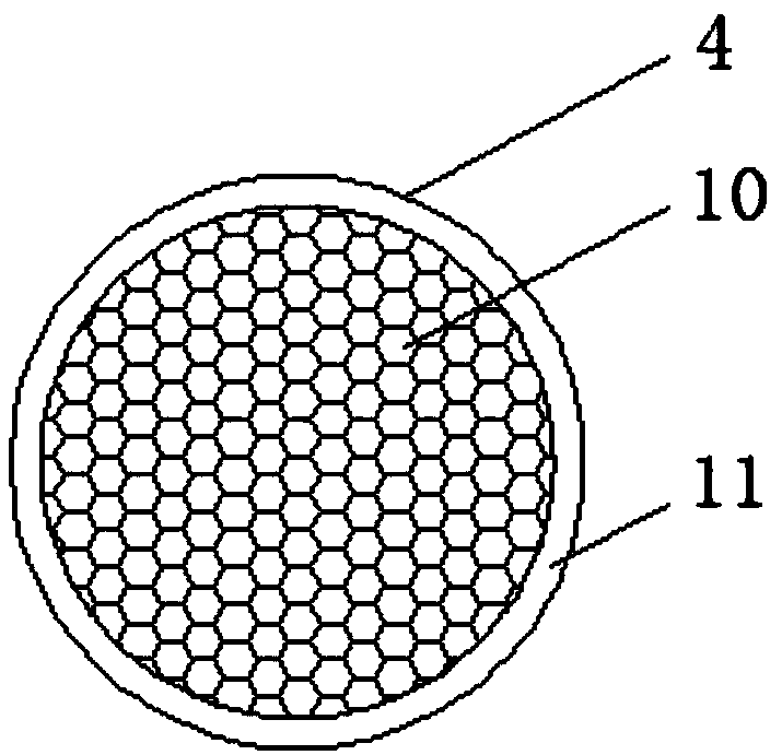 Heat-resistant copper-cored aluminum stranded wire for power transmission line