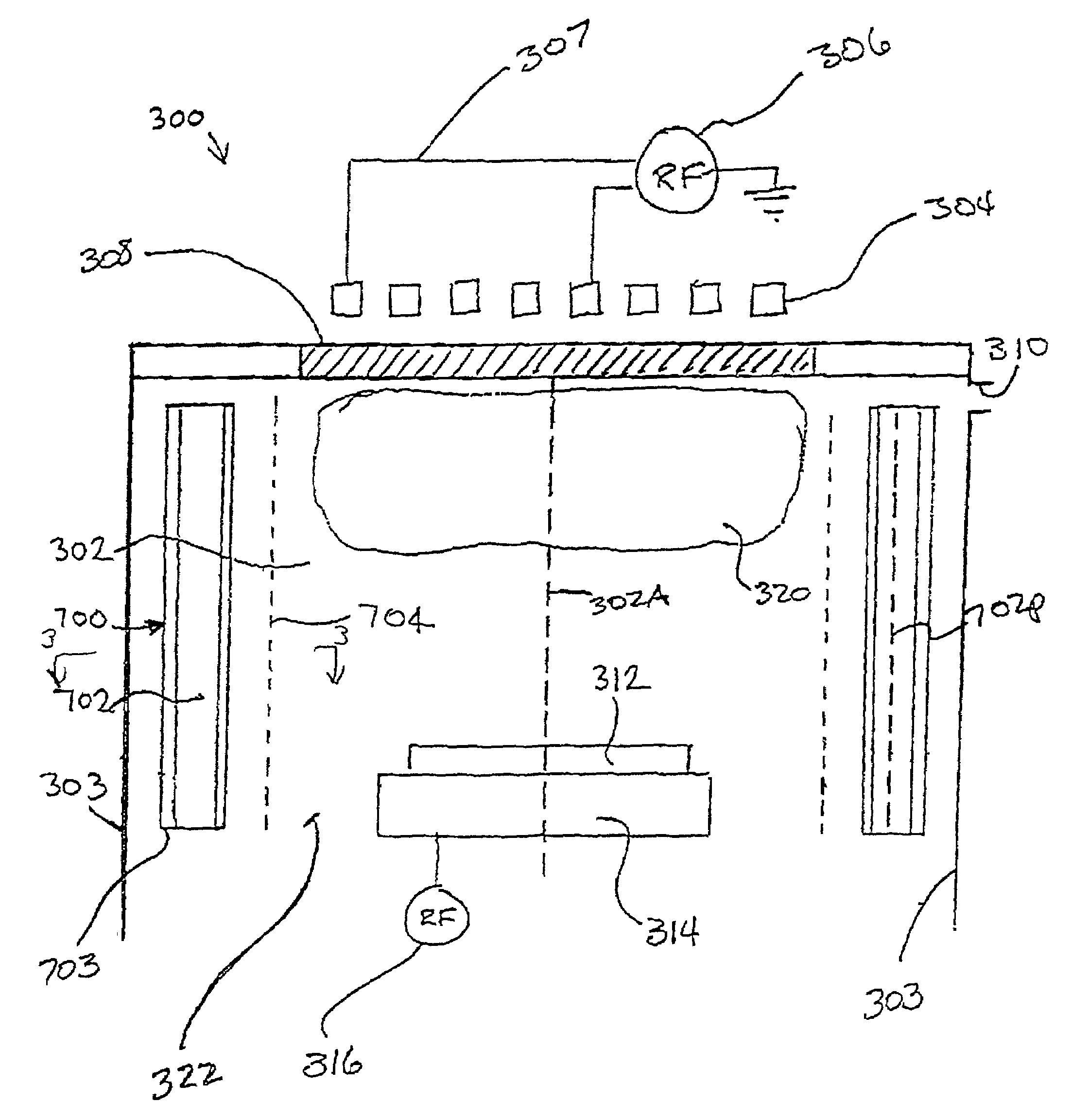 Method and apparatus for plasma forming inner magnetic bucket to control a volume of a plasma