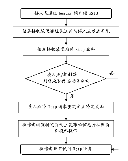 Information publishing system and method based on wireless local area network