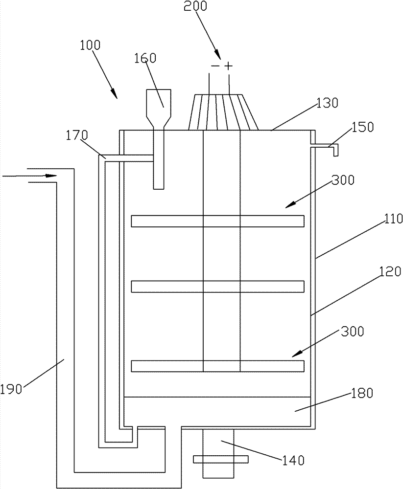 Three-dimensional electrode electro-catalytic oxidation reactor for degrading sewage