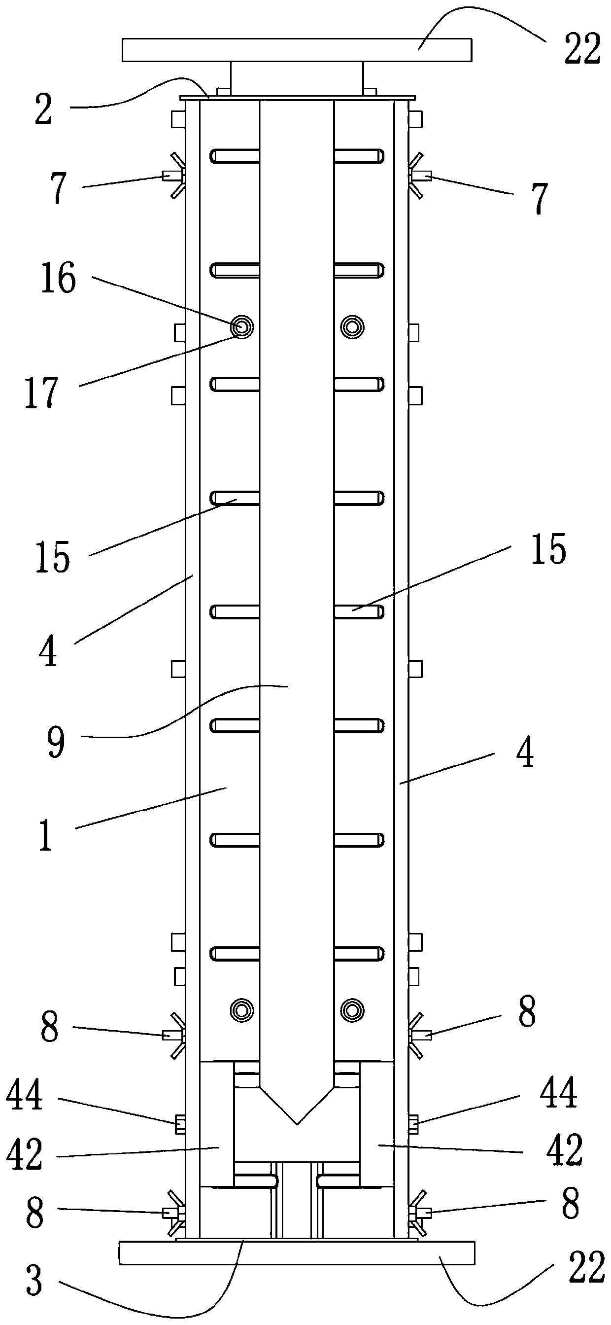 Preparation mold for fabricated bypass type drainage groove for highway pavement