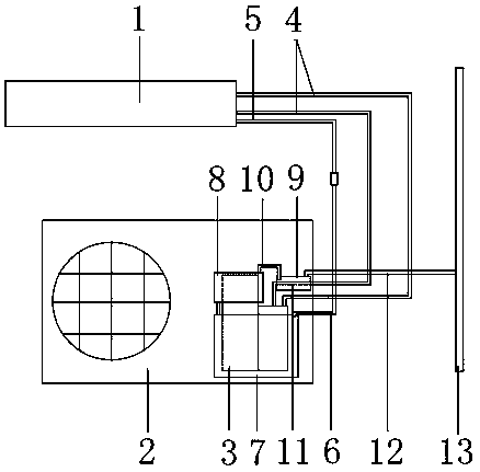 Air conditioning system with noise reduction device, and noise reduction method