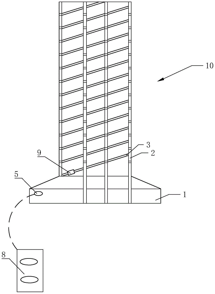 Universal saline-alkali soil tree rope winding device