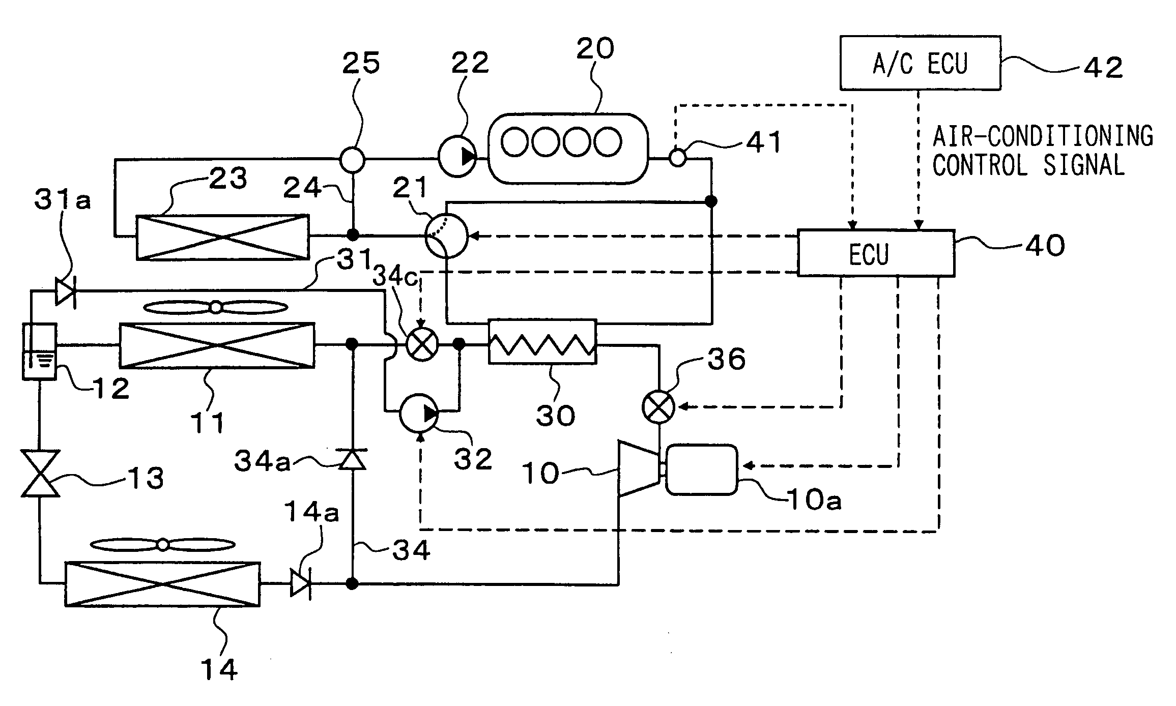 Waste heat collecting system having rankine cycle and heating cycle