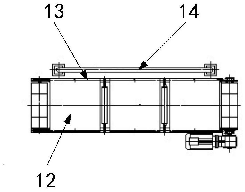 Automatic feeding device for return rubber