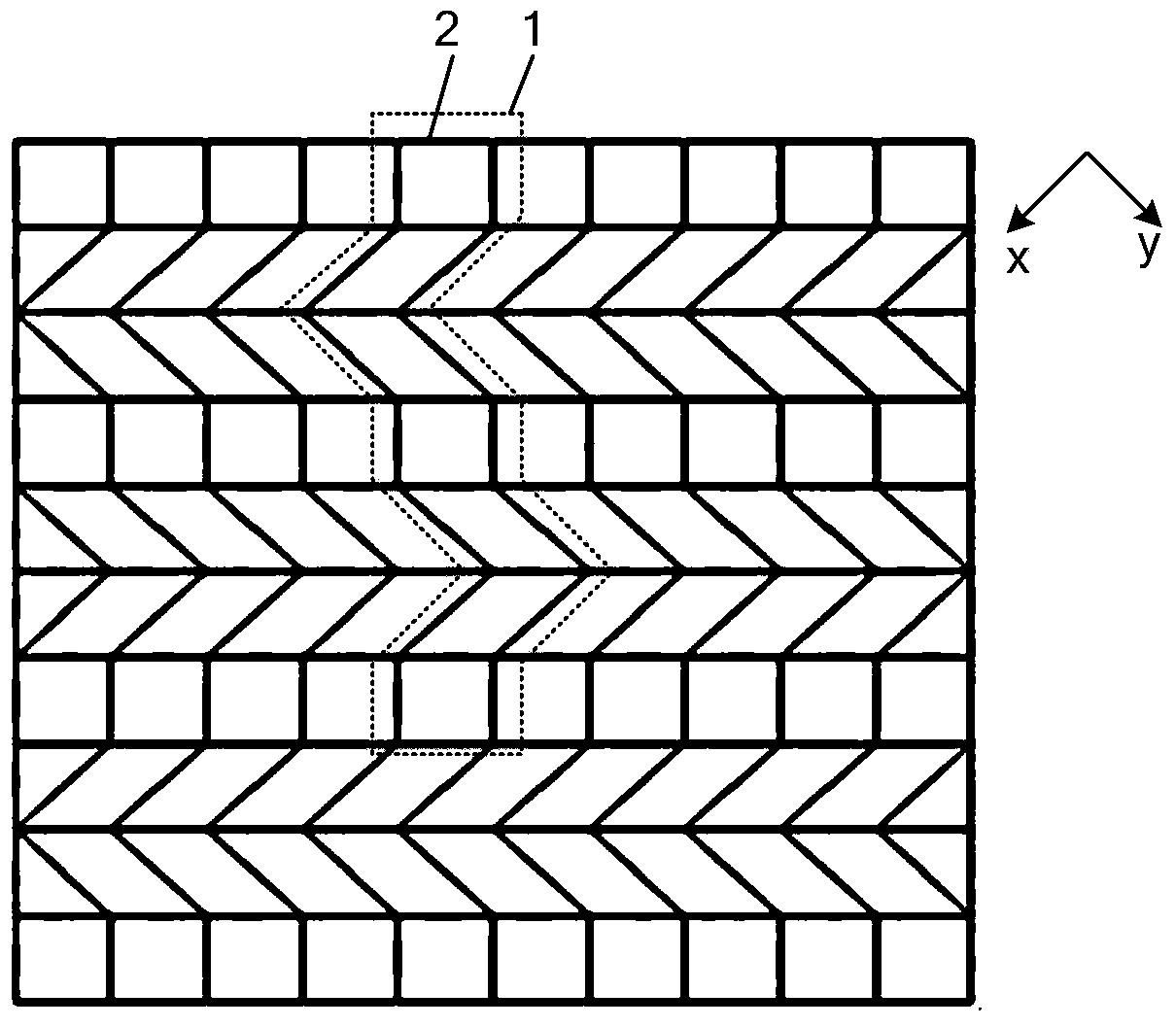 A metal grid, touch screen and display device
