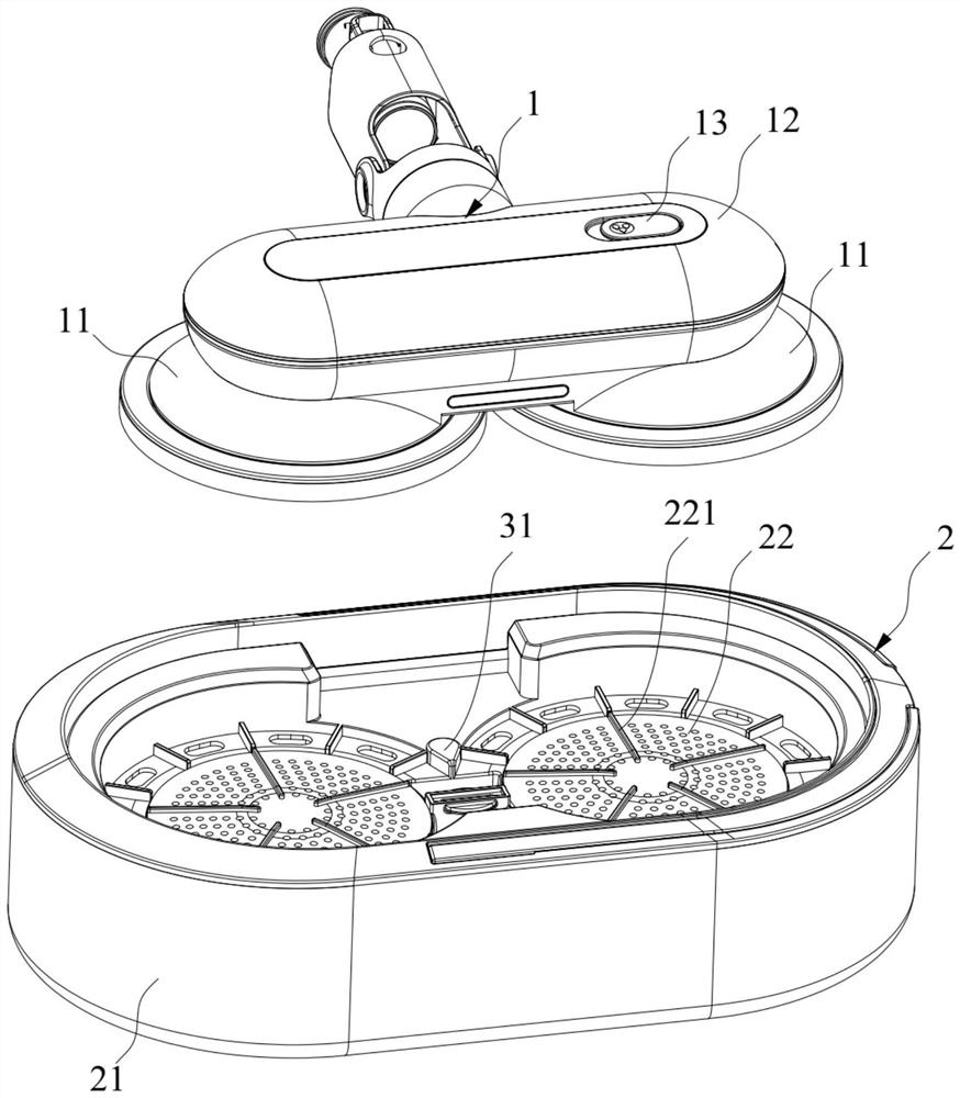 A floor mopping device and its control method