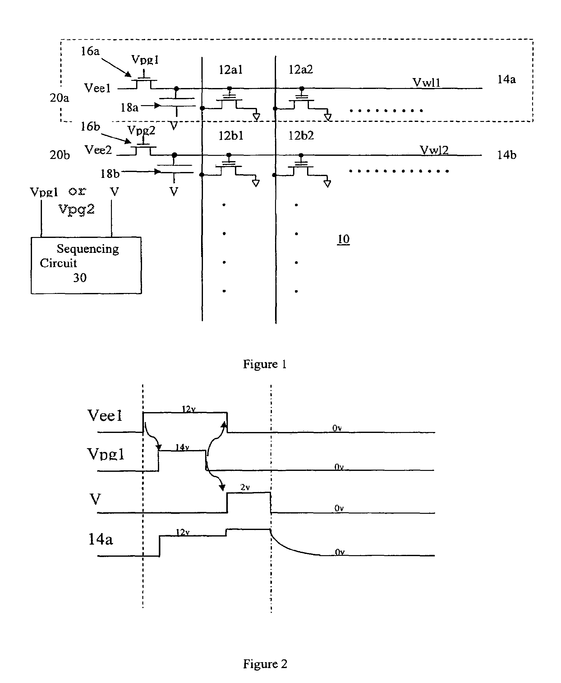Word line voltage boosting circuit and a memory array incorporating same