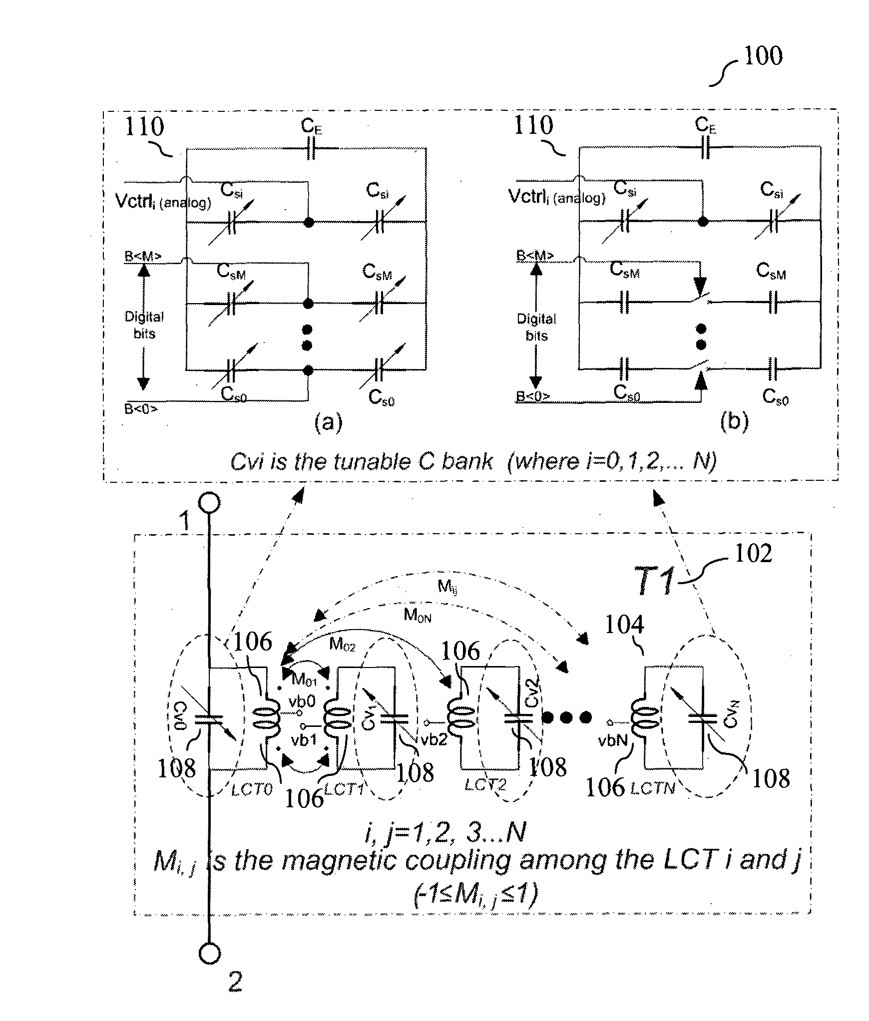Integrated Circuit Architecture with Strongly Coupled LC Tanks