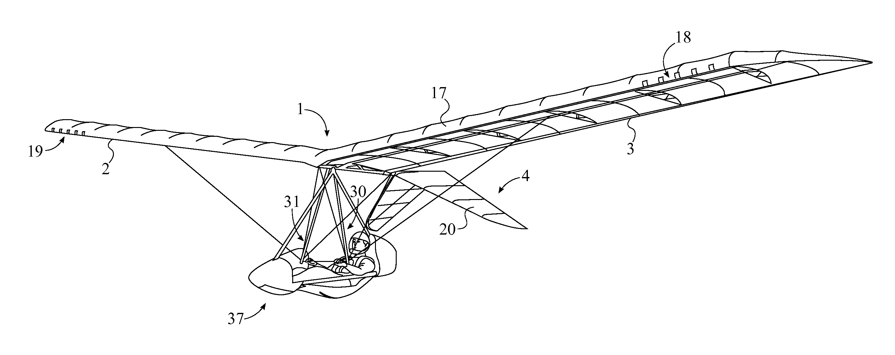 Partially-Inflated Rigid-Structure Glider