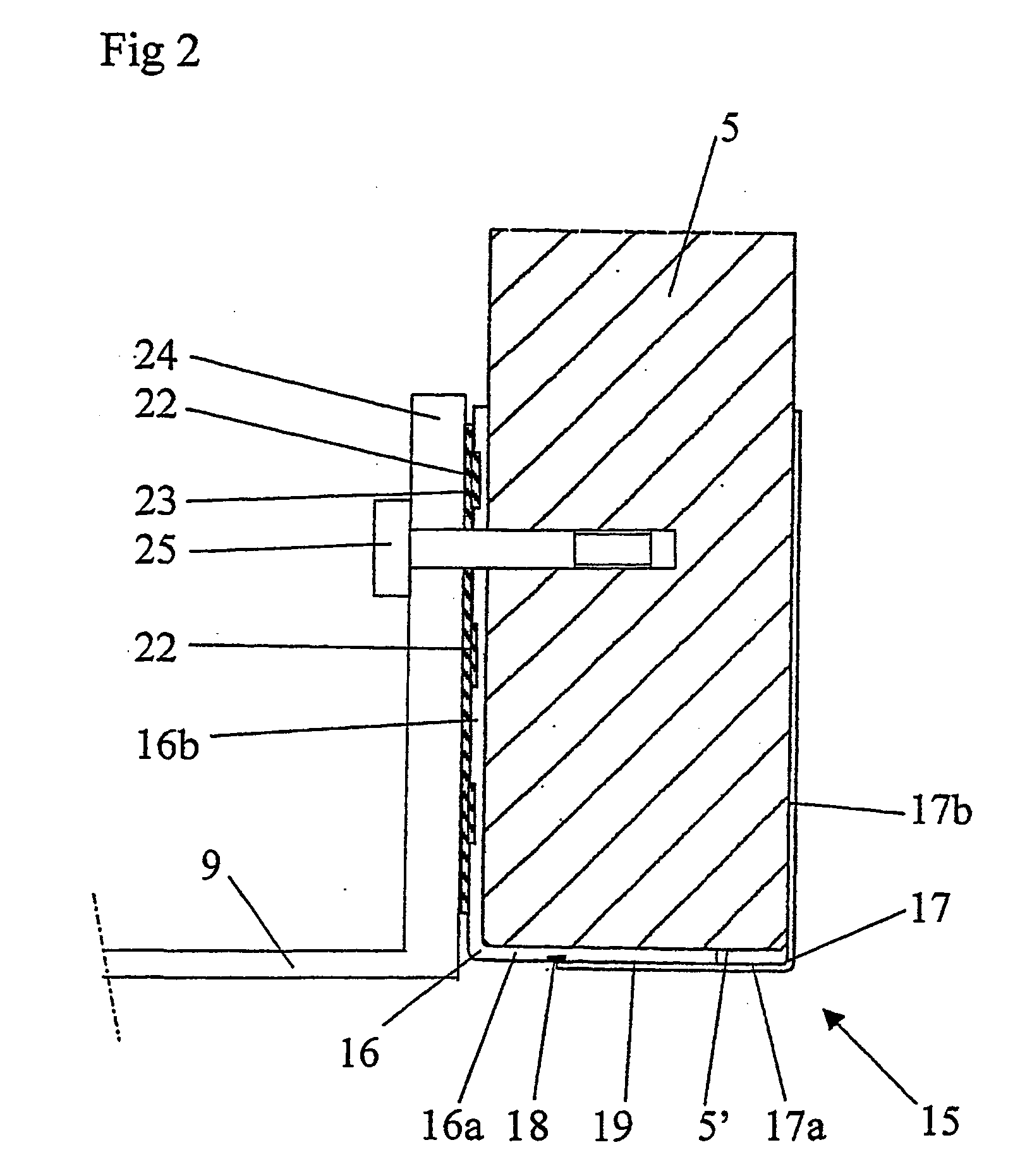 Lining device for a plate heat exchanger