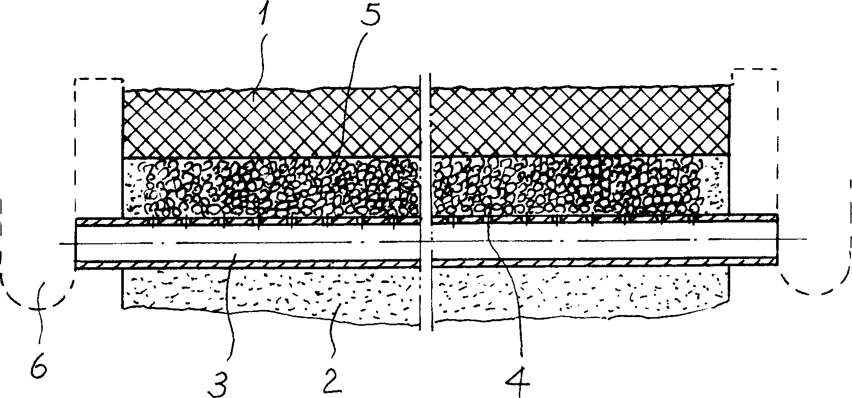 Athletic track structure of sports ground