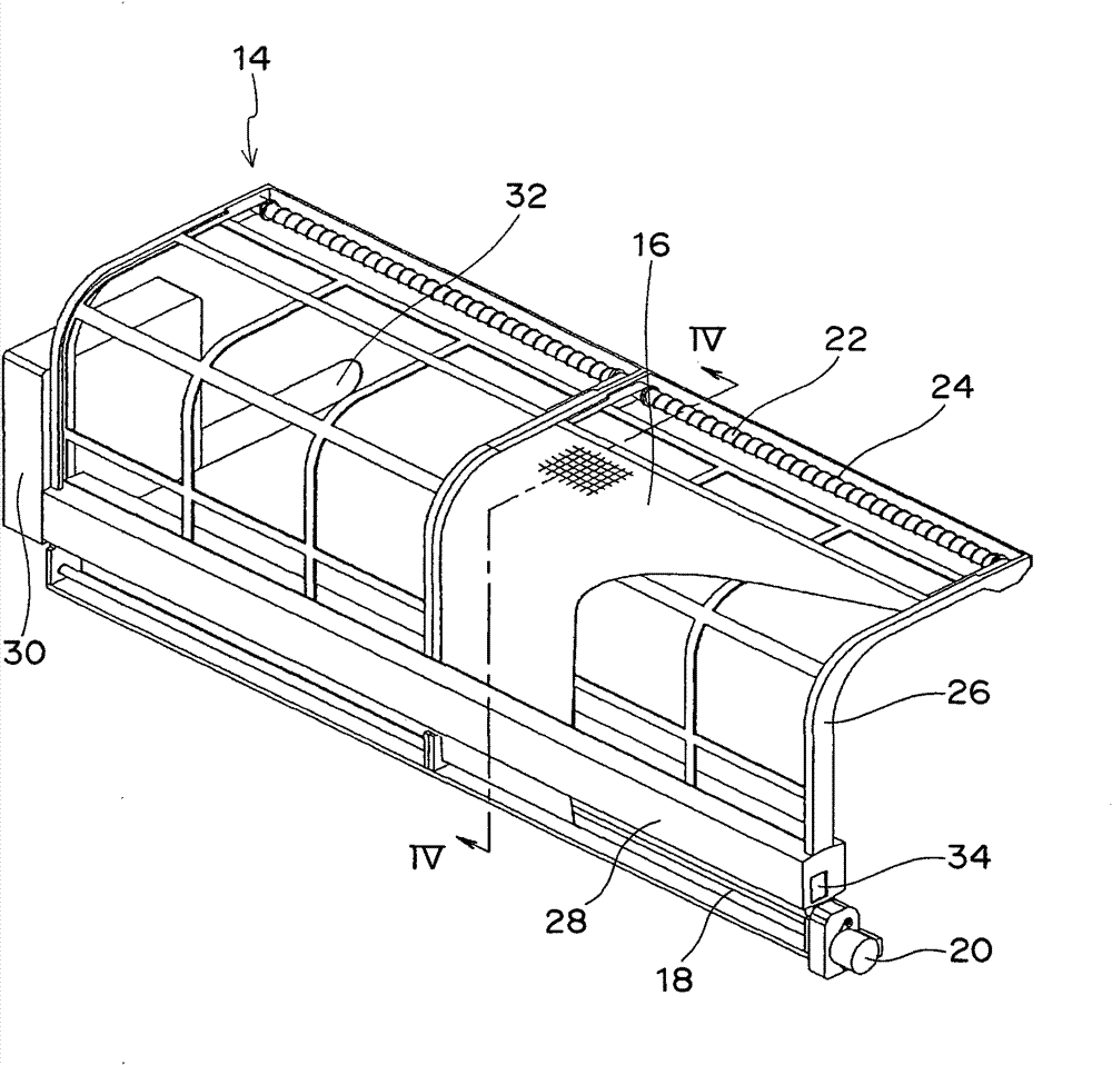 Filtering device of an air conditioner