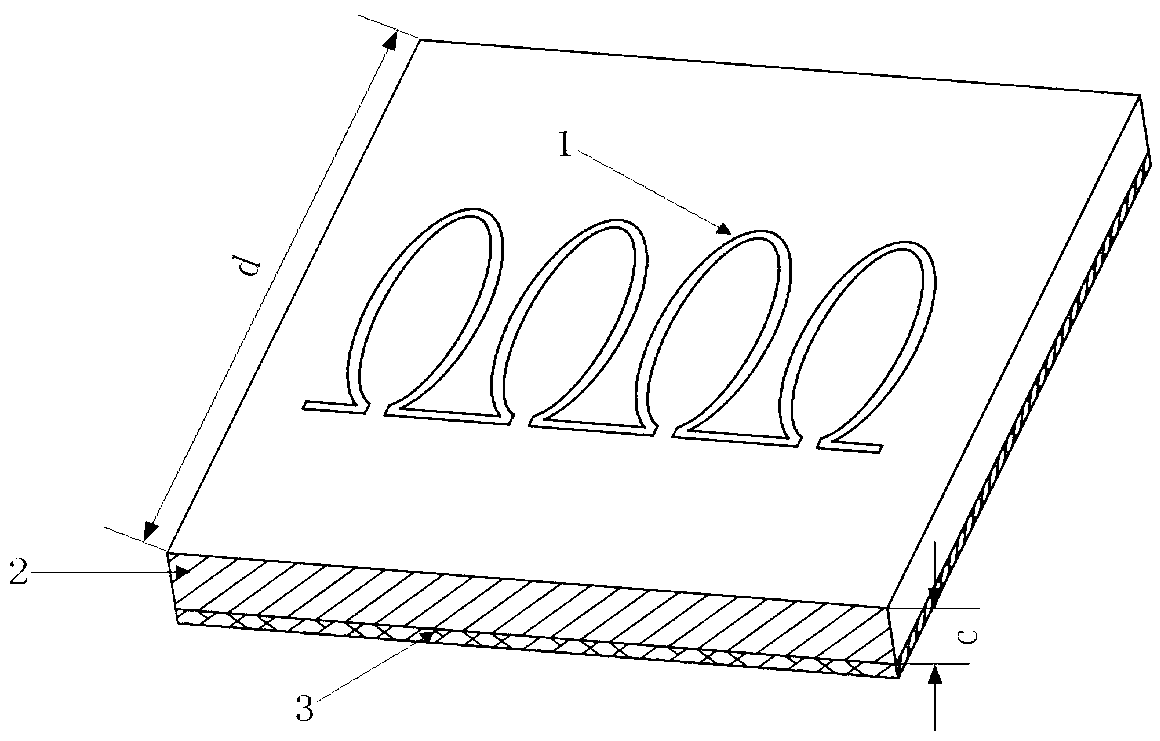 Microstrip line slow-wave structure