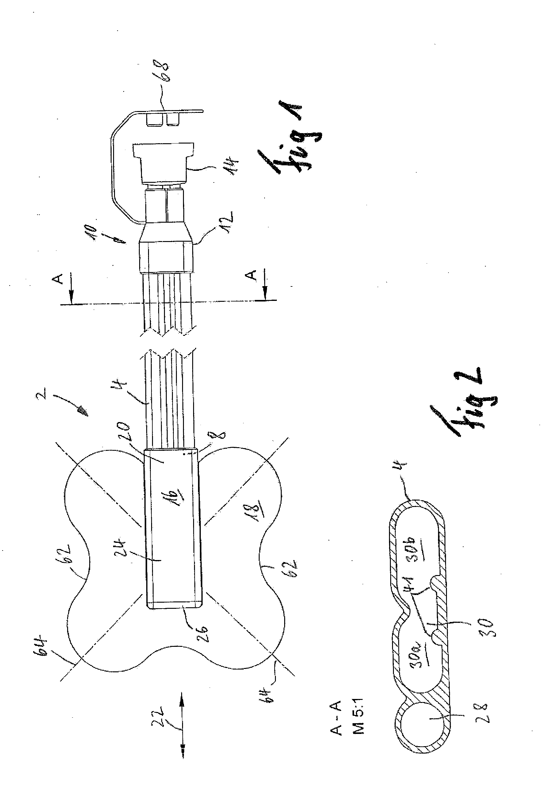 Connection device for use in the negative pressure treatment of wounds
