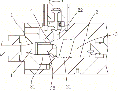 Circulation structure of injection molding machine