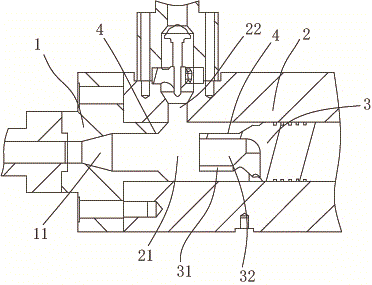 Circulation structure of injection molding machine