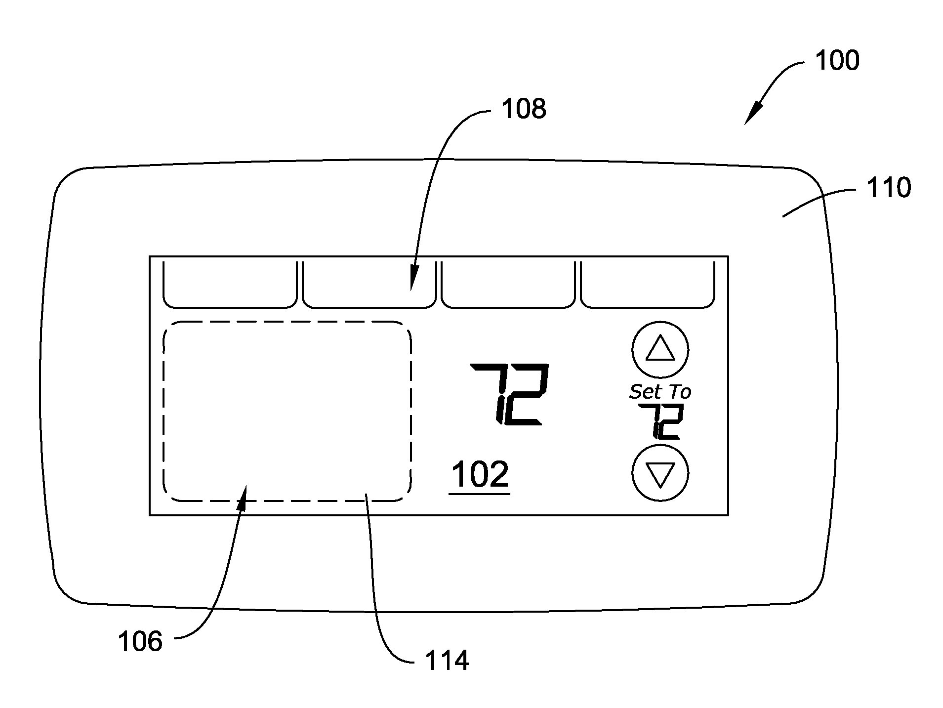 Thermostat with electronic image display