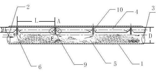 Material conveying pipe