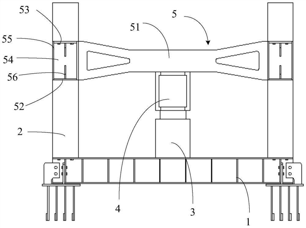 Jacking supporting system and method for large-span steel structure