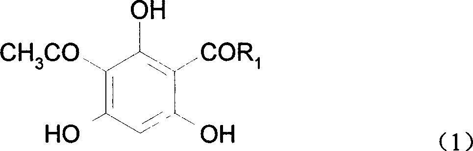 Phloroglucinol acetyl derivative and its synthesis method and uses